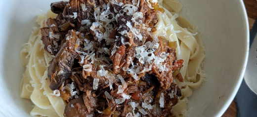 FEATHER BLADE RAGU WITH TAGLIATELLE