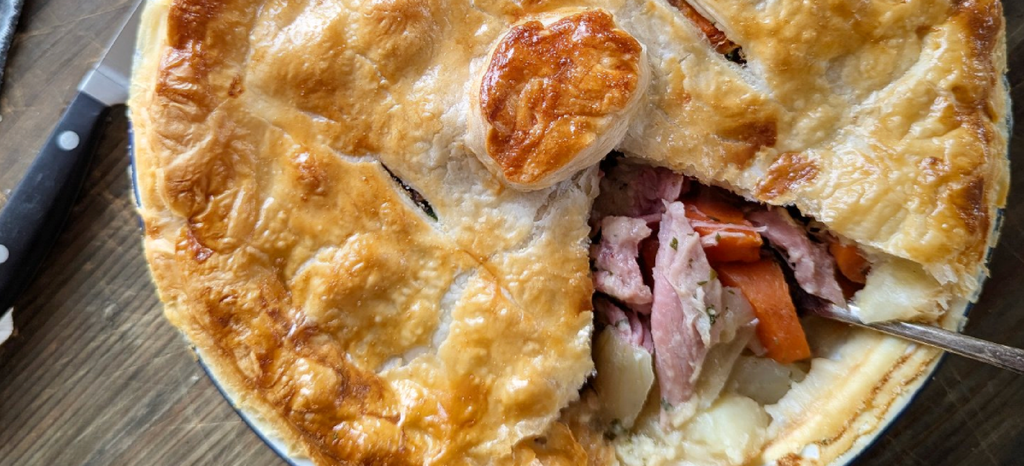 RICHARD H. TURNER'S HAM, ONION & POTATO PIE